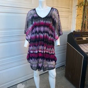 Ladies boho caftan flowing butterfly flutter slip dress freebird